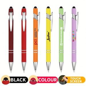 Bolígrafos de Plástico con Acabado Recubierto de Goma Suave de Alta Calidad con Logotipo Personalizado - Product Image 4