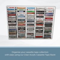 Support d'affichage de cassette murale en acrylique transparent sur mesure, organisateur de tampons pour faciliter le tri, support d'étagère divisé en Lucite
