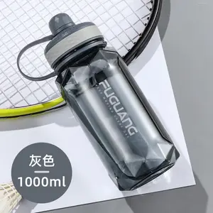 Экологичная портативная пластиковая бутылка для воды объемом 1,0 л
