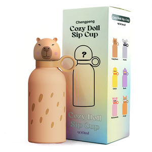 400 мл, лидер продаж, Новая Вакуумная бутылка для воды в форме животных с двойными стенками из нержавеющей стали - Product Image 2