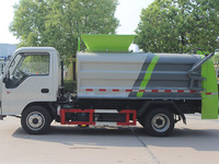 Camion de collecte des déchets alimentaires JAC 4x2, réservoir en acier inoxydable de 3,5 m³, hayon hydraulique, norme chinoise VI, prix direct usine