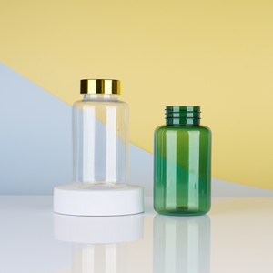 Nhà máy trực tiếp 200cc nhựa trong suốt vitamin <span class=keywords><strong>Pet</strong></span> nhựa Pill Tablet chai - Product Image 4