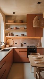 Meubles de <span class=keywords><strong>cuisine</strong></span> italiens de luxe minimalistes sur mesure VERMONHOUZZ avec îlot en marbre incliné et éclairage LED intégré - Product Image 6