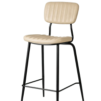 Tabouret de bar moderne à dossier haut, structure en fer, durable, stable, chaise à dossier solide, pour salon, hôtel, maison, cuisine, métal en option