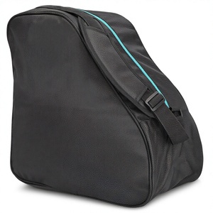 Sac à chaussures de ski universel <span class=keywords><strong>Navaris</strong></span> pour chaussures et casques de ski et de snowboard - Unisexe, taille unique (noir/vert-bleu) - Product Image 1
