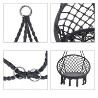 Hamac suspendu en macramé pour patio, extérieur, intérieur