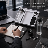 Set Mug Kaca Dinding Ganda Mewah Terbaru: Payung + Botol Kaca Kristal + Notebook + Flash Drive USB + Pulpen + Speaker + Power Bank