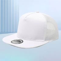 Gorra de camionero AZOV para exteriores con protección solar, gorra de béisbol informal de verano para mujer con visera plana y malla, bordado e impresión personalizados