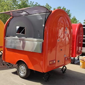 Food Truck Circolare/Rimorchio <span class=keywords><strong>Mobile</strong></span> per Alimenti, Dotato di Cucina Completa per un Caffetteria. - Product Image 4