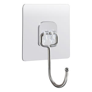 Gancho Adhesivo Rectangular Fx-X1191 Sin Clavos, Gancho Fuerte para Montar en la Pared, para Almacenamiento en Cocina, Baño y Puerta, Acabado Pulido - Product Image 3