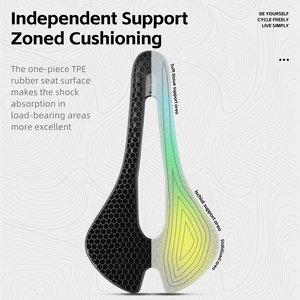 WEST BIKING <span class=keywords><strong>Selle</strong></span> en fibre de carbone imprimée en 3D <span class=keywords><strong>Selle</strong></span> en nid d'abeille Pièces de vélo <span class=keywords><strong>Selle</strong></span> légère pour vélo de route et de montagne - Product Image 3