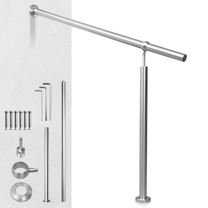 Lối vào lan can thép không gỉ lan can cầu thang lan can ngoài trời bên gắn góc tường có thể điều chỉnh <span class=keywords><strong>guardrails</strong></span> - Product Image 1