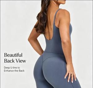Ensemble de tenue de sport respirant Janya pour femmes, ensemble de vêtements de fitness, débardeur court extensible, leggings taille haute, ensemble de vêtements de sport deux pièces - Product Image 2