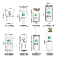 Vente en gros de gobelets en verre changeant de couleur de 2 oz, commandes en gros de verrerie pour cadeaux à partir de 1000 pièces