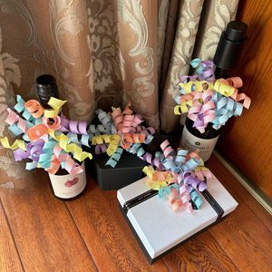 Moños Rizados de 6 Pulgadas, Moños Pre-Hechos Autoadhesivos, Cinta de Colores Suaves para Envolver Regalos, Decoración de Cestas, Regalos, Cumpleaños, Fiestas, Aniversarios - Product Image 5