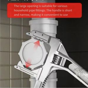 Clé <span class=keywords><strong>à</strong></span> évier multifonctionnelle bon marché en gros, outils de plomberie réglables pour les réparations de tuyaux de salle de bain - Product Image 1