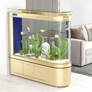Large glass aquarium 220 gallons new style office aquarium glass fish tanks for home furniture
