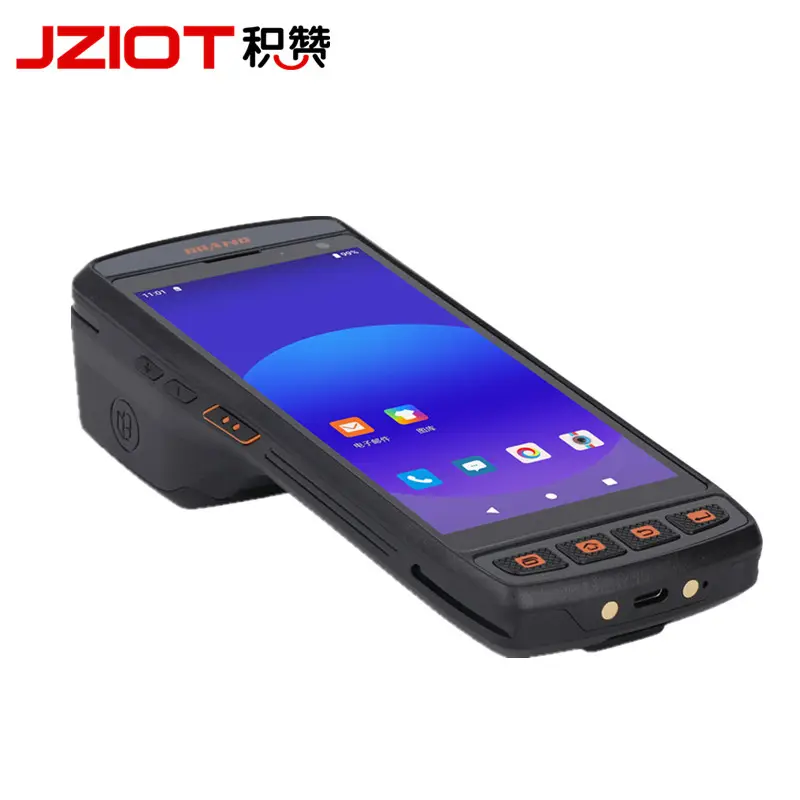 IP65 industrial handheld barcode terminal pda 4G rugged pda Android 11 pda with thermal printer for Inventory