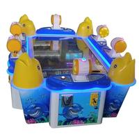Machine de tir arcade 6 joueurs à monnayeur, en fer et plastique, thème chasse aux poissons anglais, pour enfants