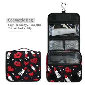 Customized Logo Design Portable Waterproof Hanging Toiletry Bag Travel Bags Large Capacity Outdoor Travel Cosmetic Bags - Product Image 4