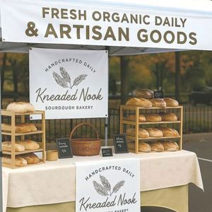 Paquete de Exhibición Pop-Up: Banner Retráctil, Camino de Mesa, Fondo, Banner Personalizado para Ferias Comerciales, Banner Enrollable para Mesa - Product Image 4