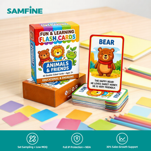 Boîte cadeau rigide carrée en papier recyclable écologique certifiée FSC REACH, impression alimentaire couleur, carte flash personnalisée pour la famille - Product Image 1
