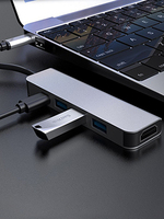 Adaptateur Type C SYONG Multiport 5 en 1, Hub USB C, HDMI 4K, Ports USB 3.0/2.0, Hub PD, Station d'accueil pour ordinateur portable, Hub USB