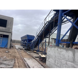 Centrale à béton HZS120 à faible coût d'exploitation, 120 m³/h, avec 4 bacs à agrégats et pesage individuel, convoyeur à bande - Product Image 3
