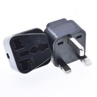 Adaptateur de voyage britannique pour prise TYPE G avec prises électriques au Royaume-Uni, à Hong Kong, en Irlande, en Grande-Bretagne et en Écosse