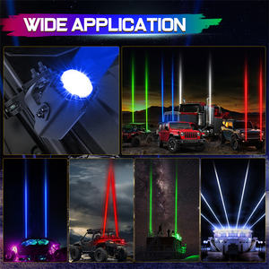 रॉकर स्विच नियंत्रण वायरलेस रिमोट कंट्रोल rgbw रंग व्हिपलेस लेजर एलईडी व्हिप लाइट - Product Image 6