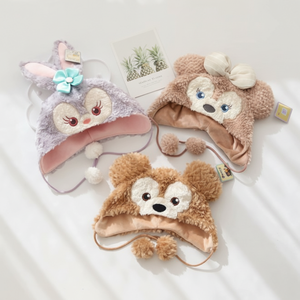 Cappello Poggle spesso per ragazze e bambini autunno inverno copricapo caldo - Product Image 1