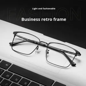 丹陽メガネ 3832J スクエア フルフレーム 大きめの顔に合う ビジネス メンズ 度付き 超軽量 パンクメガネ - Product Image 3