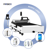 Máquina de corte por láser de fibra CNC metal 3015 1000W para acero inoxidable al carbono