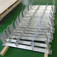 Pièces de transport pour certification de soudage AS : Cadre de rouleau de convoyeur galvanisé pour équipements de manutention