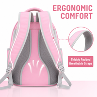 Sac à dos de transport pour animaux de compagnie, pliable et portable, avec fenêtre transparente en forme de capsule spatiale, motif silhouette de chat rose, maille respirante et œillets, idéal pour les voyages et les randonnées