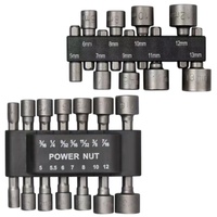 Embouts hexagonaux pour tournevis électrique, jeu de 9 ou 14 embouts de vissage de vis avec support en plastique