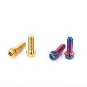 สกรูหัวกลมสีแดง Cvt Studs ขนาด M8 สกรู M5 M10 พิน M6 สีทอง Nmax ไทเทเนียมเคลือบไทเทเนียม M8X8 สกรูไทเทเนียม <span class=keywords><strong>Salaya</strong></span> Bolt Gr5 - Product Image 6