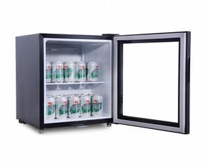 52L Countertop Beverage Cooler With Glass Door for Drink &amp; Bar <strong>Mini</strong> Bar Glass Door Display <strong>Red</strong> <strong>Bull</strong> <strong>Fridge</strong> - Product Image 1