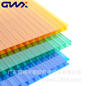 Gwx Pc Transparent Multi Layer Sheet Double Layer Hollow Board For Outdoor Tea Pavilion And Rest Area Light Transmitting Heat - Product Image 3