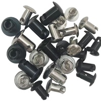 Nouveau Foracing 7/16" Dzus Fastener-0.450" Grip en aluminium noir à quart de tour pour voitures de course