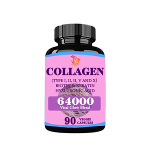 Oem quan trọng Glow Blend 6400 Collagen viên nang hiệu quả tóc da móng tay doanh hỗ trợ sức khỏe thảo dược bổ sung - Product Image 1