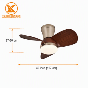 Ventilateur de plafond moderne avec lumière LED, télécommande, 3 pales, 6 vitesses, <span class=keywords><strong>CRI</strong></span> 97 élevé, moteur DC silencieux, intensité variable, taille des pales 36 pouces, pour la maison <span class=keywords><strong>et</strong></span> le bureau - Product Image 2