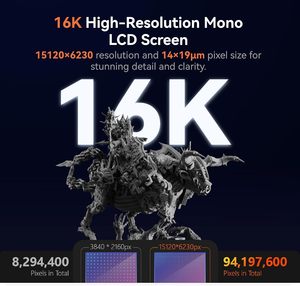 เครื่องพิมพ์สามมิติ Creality Halot-X1 Combo หน้าจอ LCD ขาวดำ 16K ขนาด 10.1 นิ้ว ความเร็วสูง 170 มม./ชม. ระบบจัดการเรซิ่นอัจฉริยะ ประกอบเสร็จสมบูรณ์พร้อมใช้งานอัตโนมัติ - Product Image 3