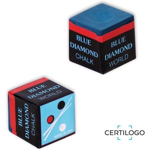 Craie de billard Blue Diamond, 4 pièces, couleur bleue, pour compétition de billard - Product Image 6