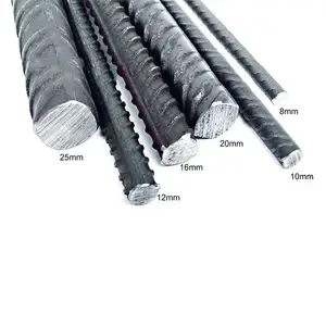 Asta di ferro per cemento armato prezzo barre di ferro deformate 10mm 12mm 16mm acciaio zincato tondo prezzi