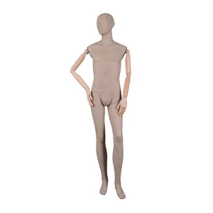 专业工厂人体模型覆盖布人体模型活动木品牌服装店覆盖布假人塑料男架