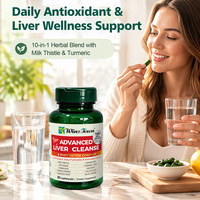 OEM 10 en 1 Capsules de Chardon-Marie pour la Détoxification Hépatique, Soutien Anti-gueule de bois, Nettoyage Corporel Nuit Blanche, Supplément Antioxydant Cellulaire