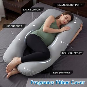 Almohada de Lactancia Suave para Embarazo, Almohada de Maternidad para Bebé, Almohada de Confort para Embarazo, Almohada de Soporte Corporal Completo en Forma de U, 11 Colores - Product Image 2