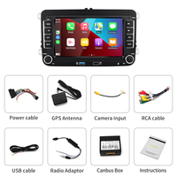 STWEI Stwei Android 14 2Din Pantalla Táctil de 7 Pulgadas para VW Polo Golf Passat Jetta, Reproductor Multimedia para Auto, Sistema de Navegación con Radio y Video