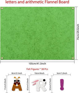 2025 nuevo diseño de letras y números de fieltro tablero de aprendizaje para niños pequeños, tablero de Historia de fieltro Kit educativo temprano regalo para colgar en la pared - Product Image 2